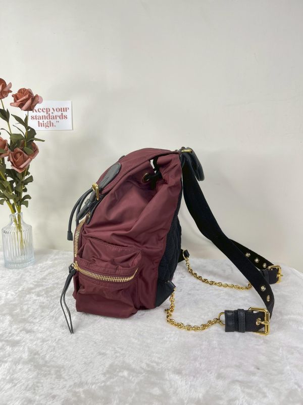 【9成新】BURBERRY THE RUCKSACK 金LOGO 中號後背包 