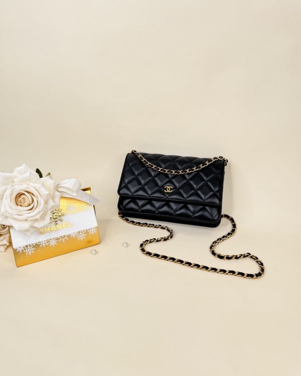 【分期0利率】CHANEL  WOC 黑金 【9成新】 