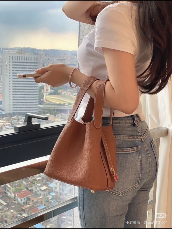 【分期0利率】HERMES PICOTIN 22 菜籃子22【99成新】 