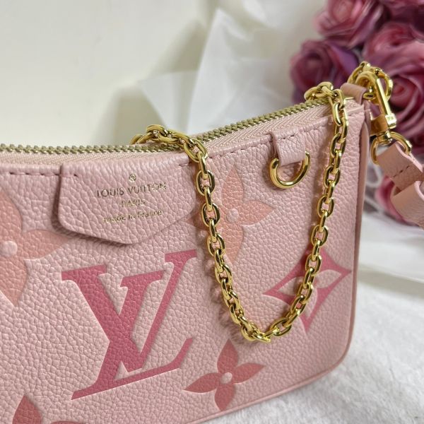 【12期0利率】LV EASY POUCH 漸層皮革斜背包【全新閒置】 