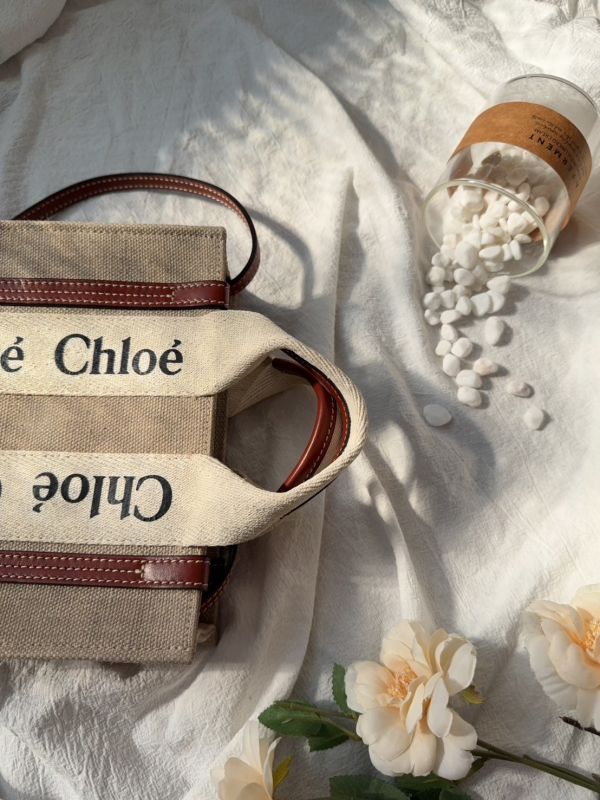 【分期0利率】CHLOE WOODY TOTE 迷你 棕【9成新】 