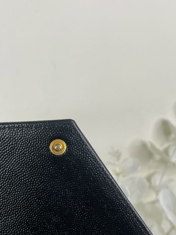 【分期0利率】YSL WOC 魚子醬鍊包黑金 19.5CM【95成新】 
