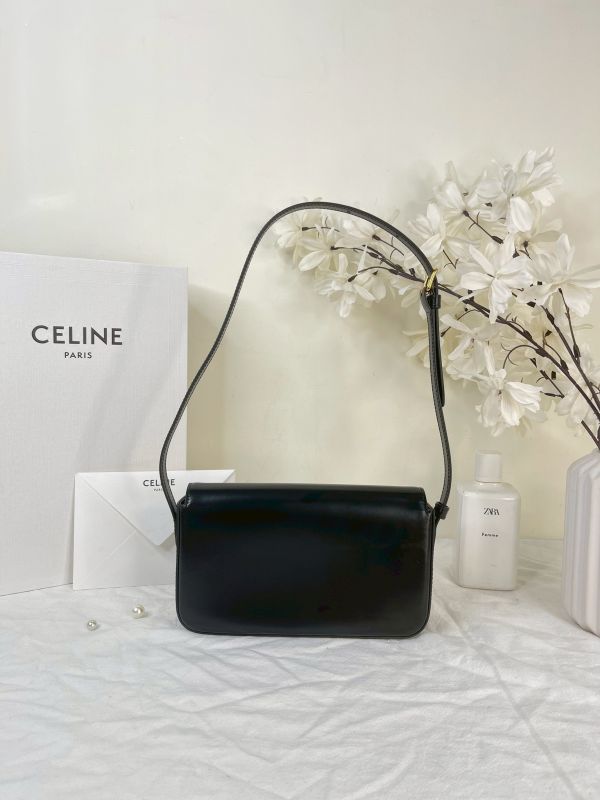 【分期0利率】CELINE 亮面牛皮革CLAUDE肩揹袋【99成新】 