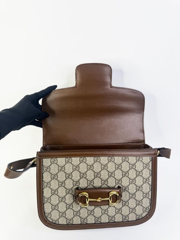 【95成新】GUCCI Horsebit 1955 中號肩揹袋 