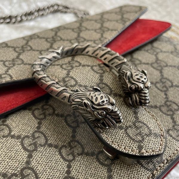【9.5成新】【12期0利率】Gucci Dionysus雙G老花酒神包28cm 