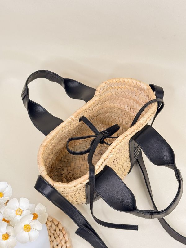 【分期0利率】CHLOE SENSE 標誌刺繡皮革草編包【未使用閒置品】 