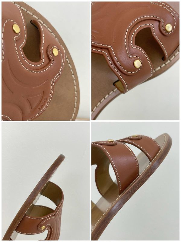 【未使用閒置品】CELINE TRIOMPHE 拖鞋 