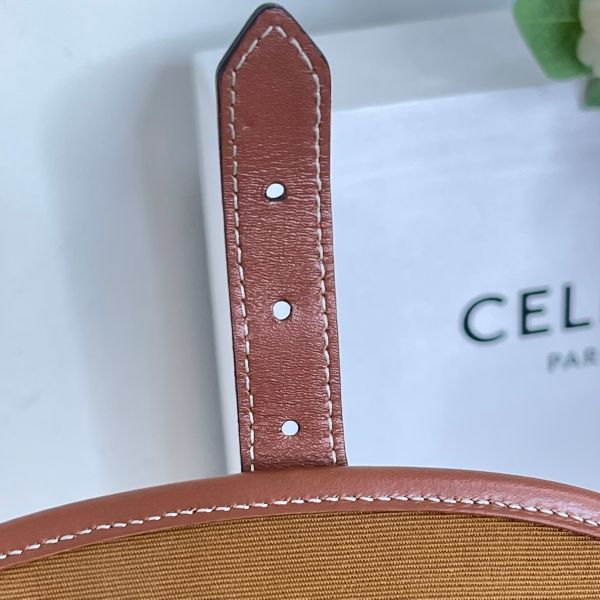 【12期0利率】CELINE Triomphe帆布中型Folco手袋 【9成新】 