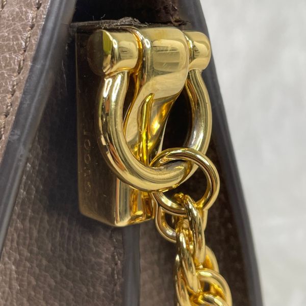 【9成新】【12期0利率】GUCCI OPHIDIA GG磁扣肩背鍊包 26公分 