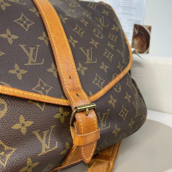 【7成新】【12期0利率】LV Saumur 35CM雙子星中號M42254 