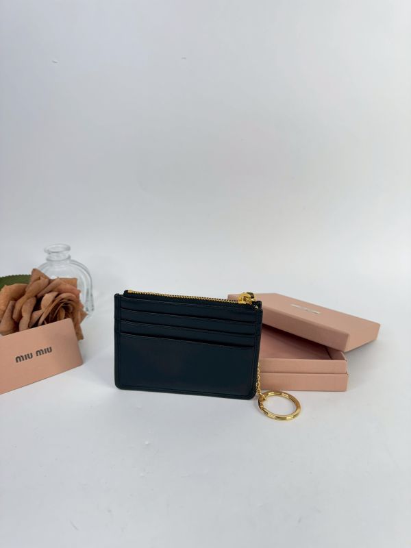 【95成新】MIUMIU Matelassé帕皮皮革卡片套 