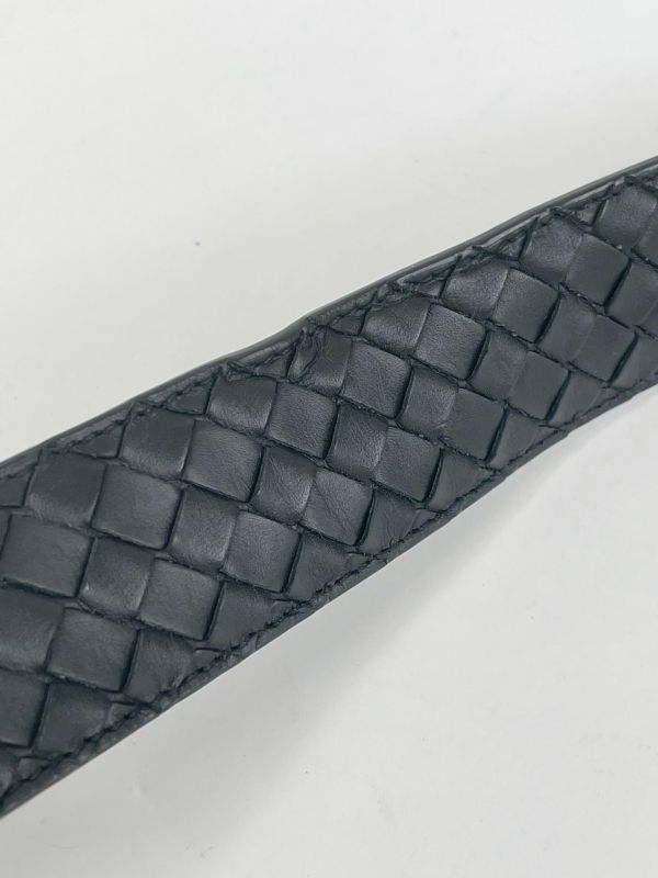 【9成新】BV細編織4CM圓頭皮帶 