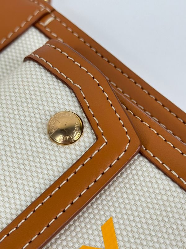 【分期0利率】BURBERRY 帆布拼皮革口袋包【99成新】 