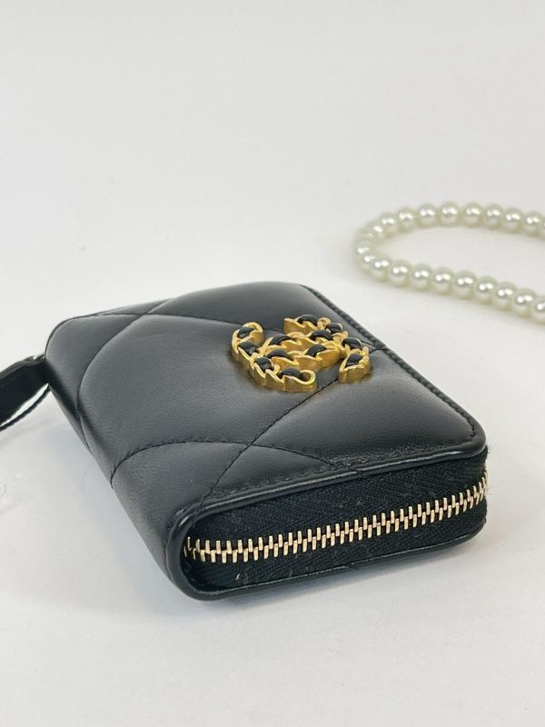 【95成新】CHANEL 24C 19拉鍊零錢卡包 