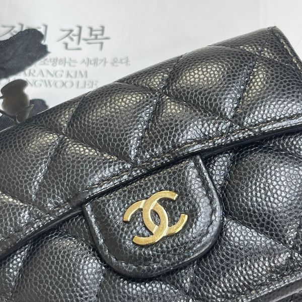 【12期0利率】CHANEL COCO迷你三折短夾【22年3月香港購證】【9成新】 