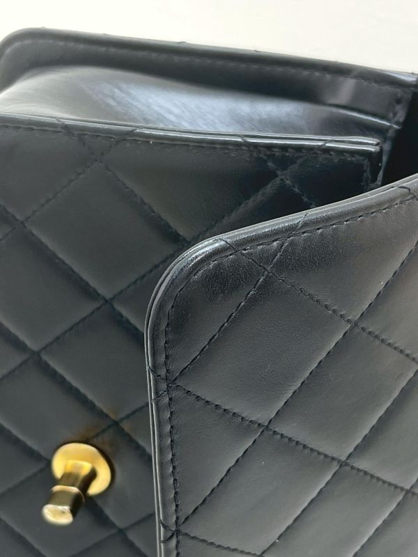 【9成新】CHANEL 雙金球口蓋包 