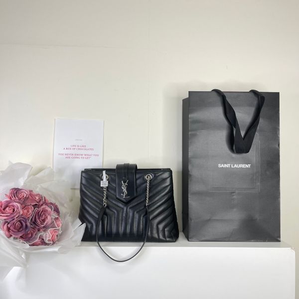 【分期0利率】YSL LOULOU大號肩背包【99成新】 