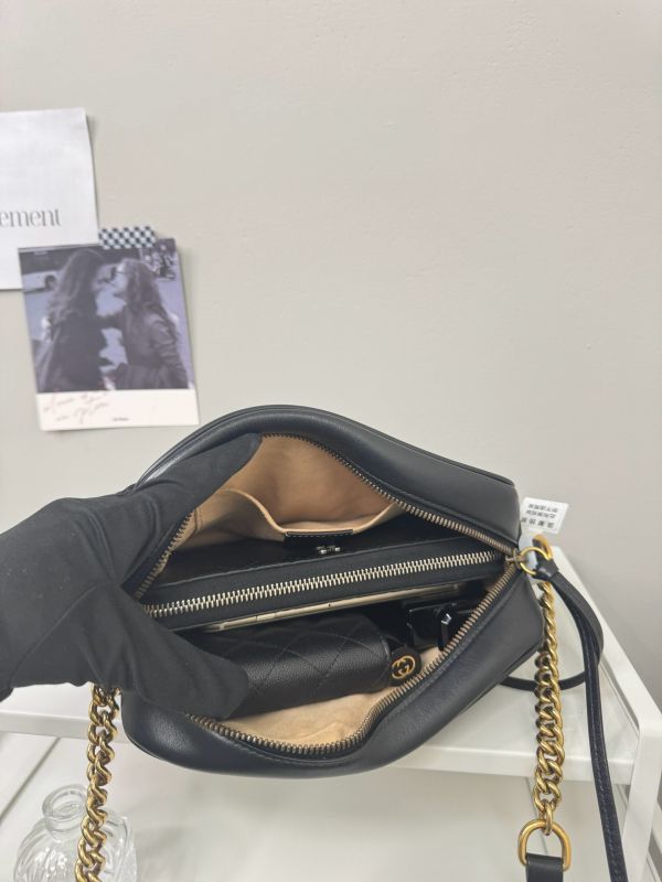 【分期0利率】GUCCI Marmont 相機包黑金【9成新】 