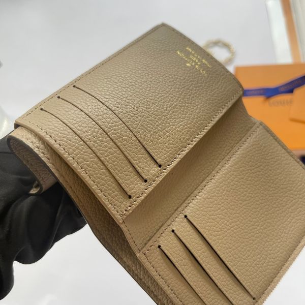 【12期0利率】LV   Victorine皮革三折短夾【99成新】 