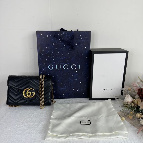 【12期0利率】GUCCI 馬夢風琴WOC【95成新】 