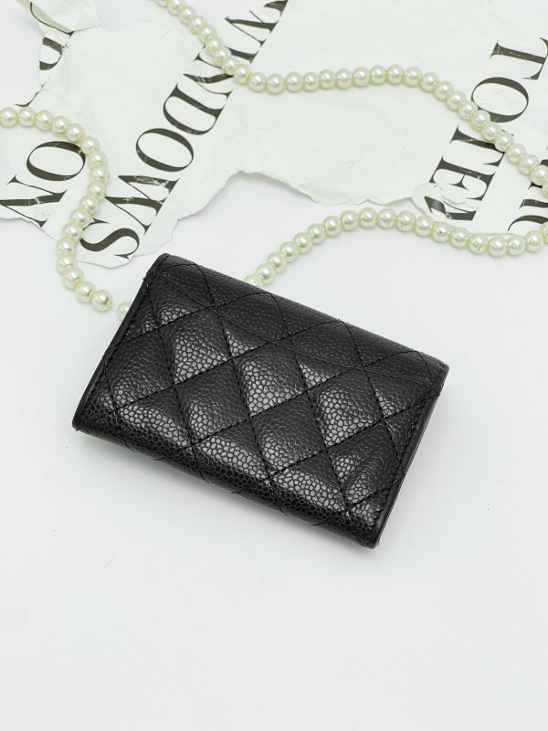 【9成新】CHANEL COCO 牛皮零錢卡包 