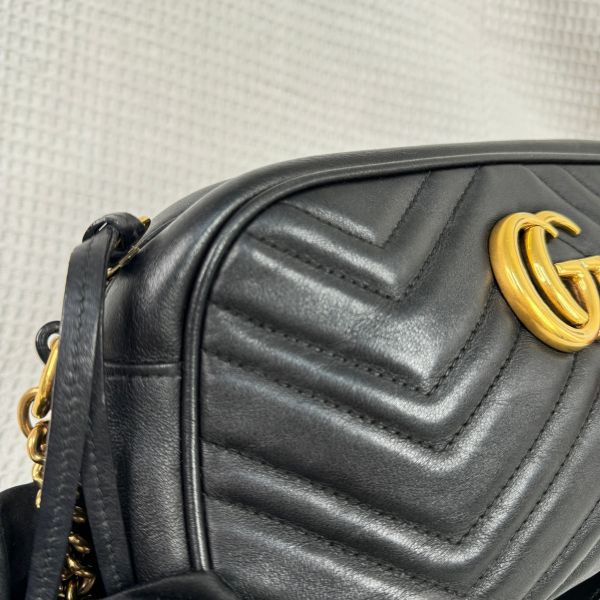 【9成新】【12期0利率】GUCCI GG Marmont 相機包 24公分 gucci 女包