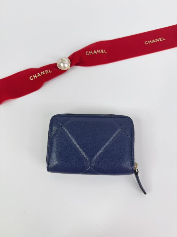 【未使用閒置品】CHANEL 19 拉鍊零錢包 