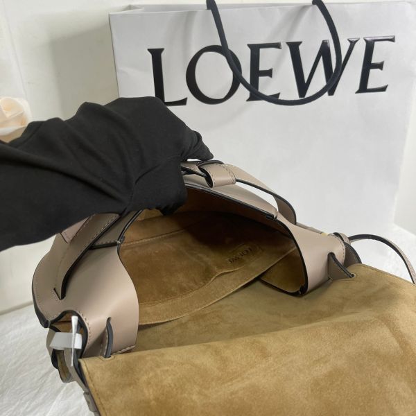 【12期0利率】LOEWE SMALL GATE柔軟小牛皮【99成新】 