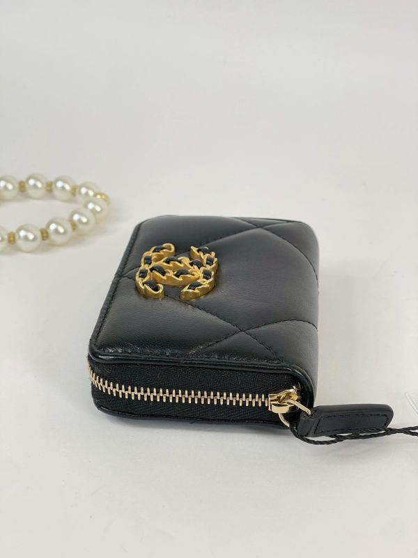 【95成新】CHANEL 24C 19拉鍊零錢卡包 