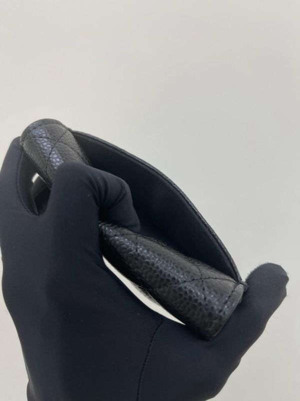 【未使用閒置品】CHANEL COCO 牛皮零錢卡包 