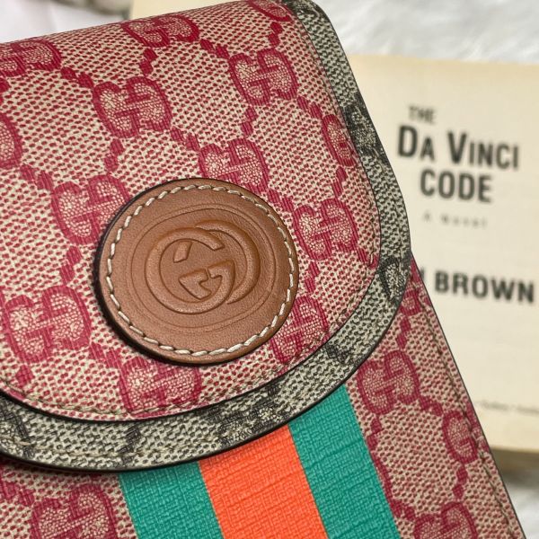 【12期0利率】GUCCI PVC手機包【99成新】 