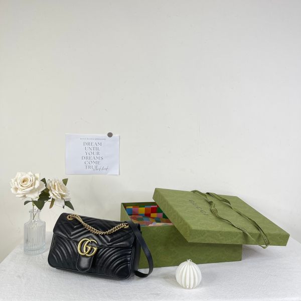【12期0利率】GUCCI Marmont 小號肩背包【9成新】 