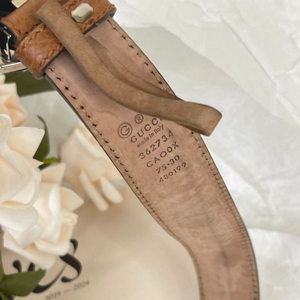 【12期0利率】GUCCI 雙G扣頭皮帶 3公分【9成新】 