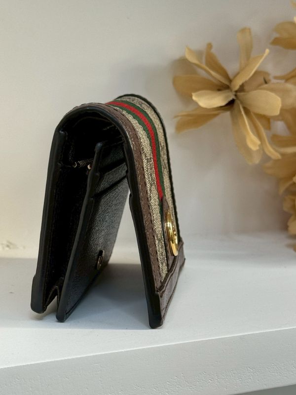 【分期0利率】GUCCI OPHIDIA GG零錢對開短夾【9成新】 