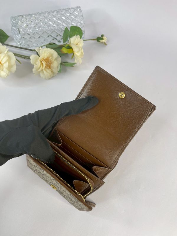 【95成新】GUCCI 1955 零錢袋對開短夾 