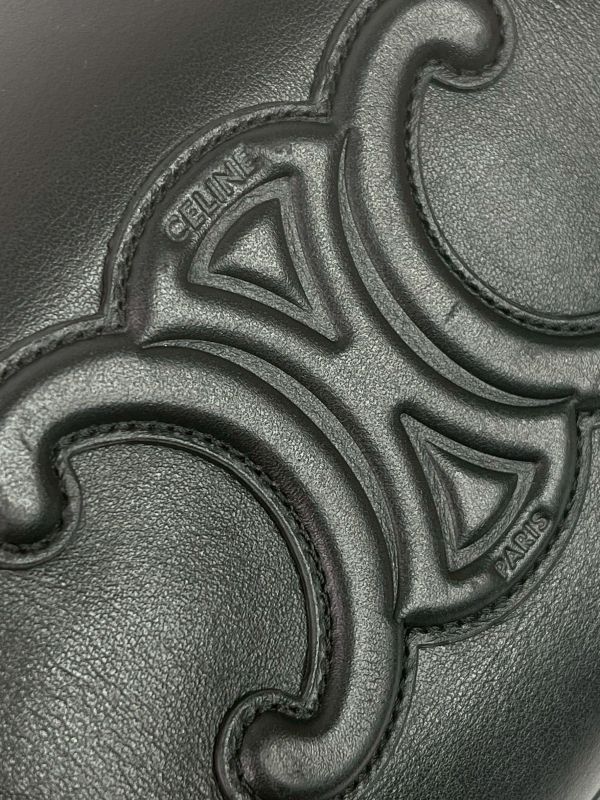 【9成新】CELINE 光滑牛皮革小號波士頓包 