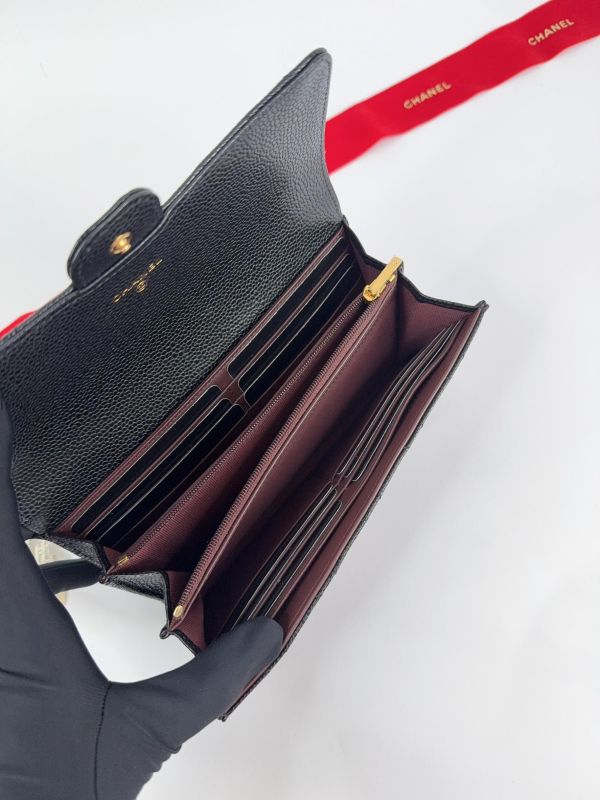 【全新品】CHANEL COCO 經典翻蓋長夾 