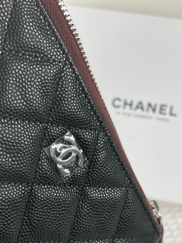 【分期0利率】CHANEL 一字拉鍊零錢包【未使用閒置品】 