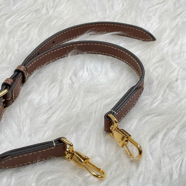 【12期0利率】BURBERRY 帆布拼接皮革口袋包【95成新】 