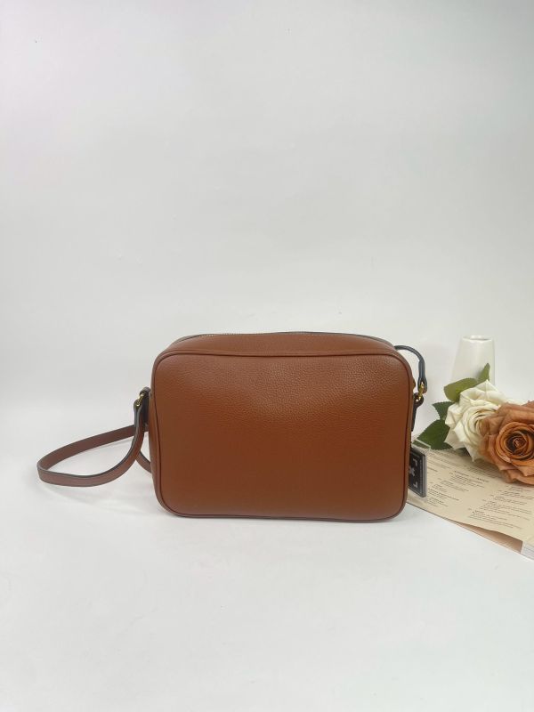 【99成新】BURBERRY TB 荔枝牛皮相機包 