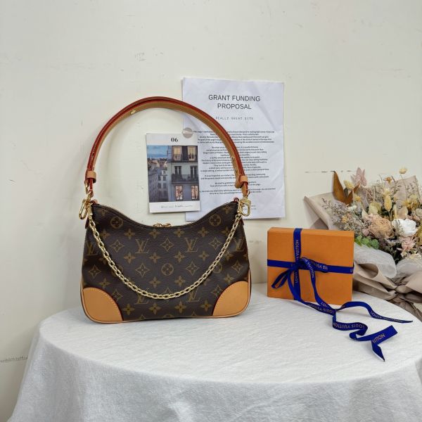 【12期0利率】【全新品】LV BOULOGNE系列經典Monogram帆布手提【現金價】 