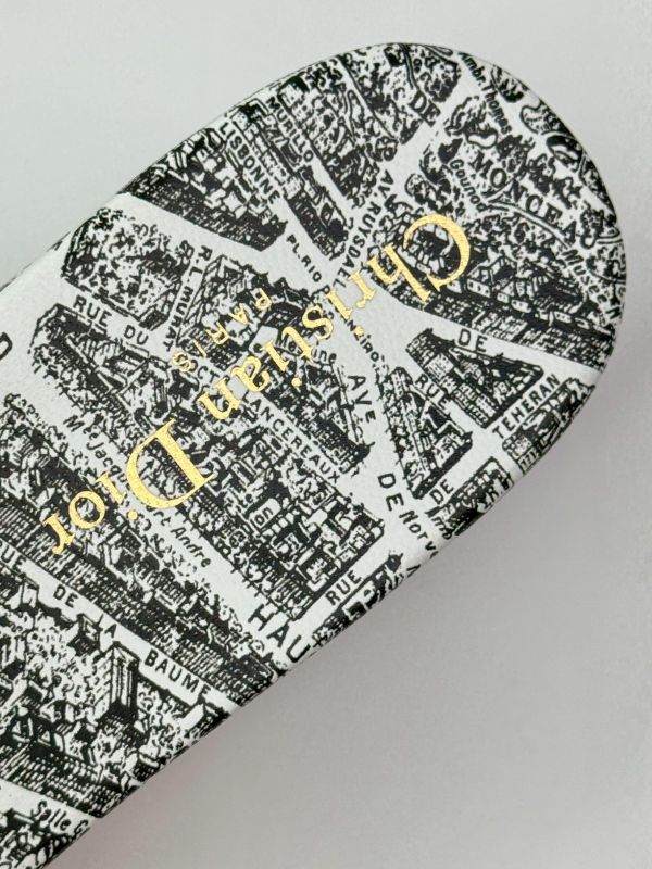 【未使用閒置品】DIOR DWAY 刺繡拖鞋 