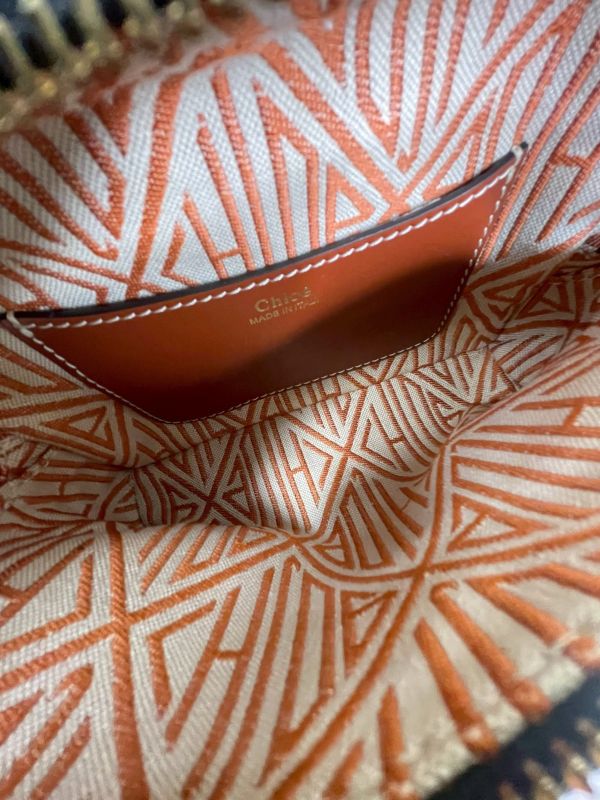 【分期0利率】CHLOE MINI DARIA 手工編織提把金屬鍊手提兩用包【9成新】 