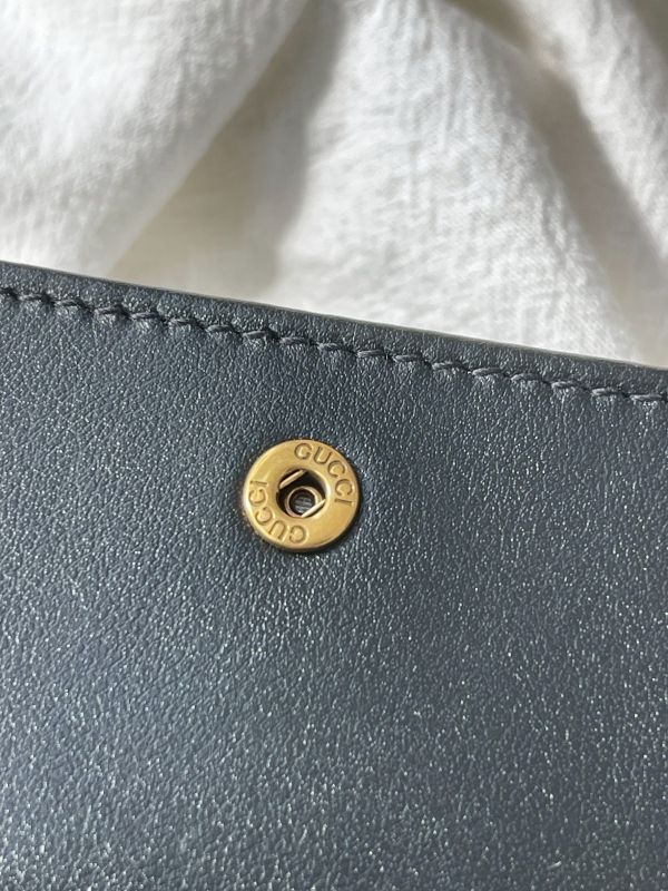【分期0利率】GUCCI Marmont 愛心兩摺拉鍊零錢袋短夾【全新品】 