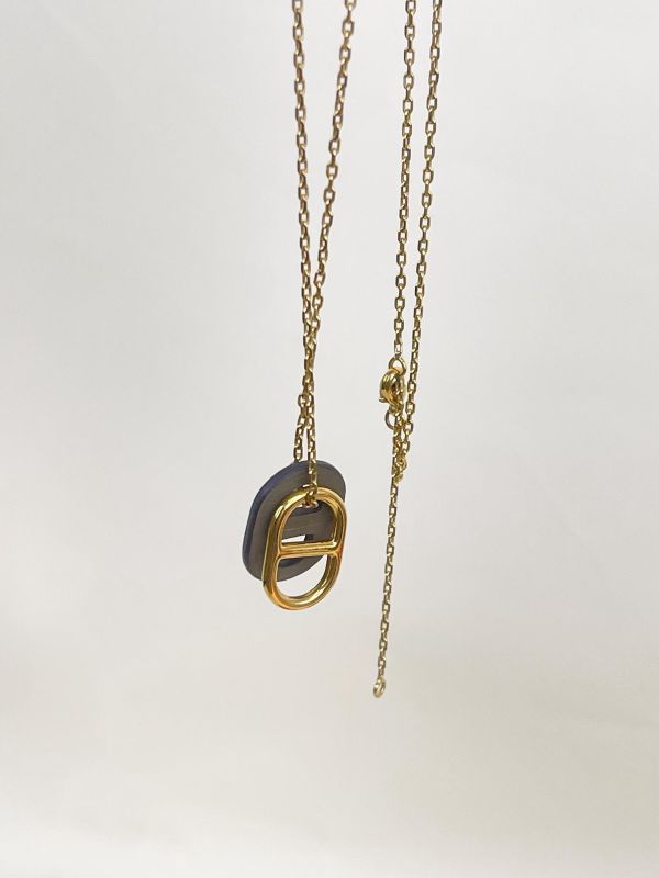 【95成新】HERMES 豬鼻項鍊 