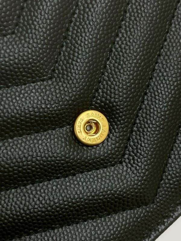 【9成新】YSL WOC 魚子醬鍊包黑金 19.5CM 