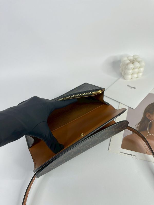 【9成新】CELINE TRIOMPHE凱旋門 STRAP WOC 