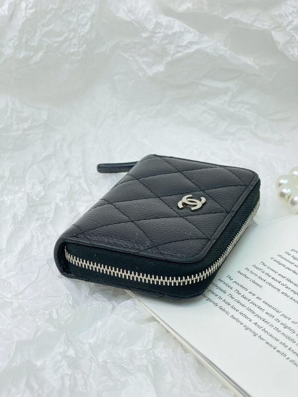 【9成新】CHANEL COCO 拉鍊零錢卡包 