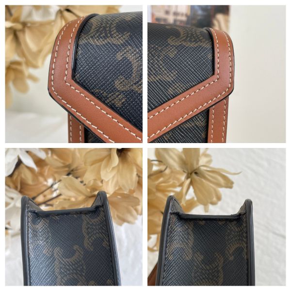 【12 期0利率】CELINE二手凱旋門 WOC 19CM【95成新】 