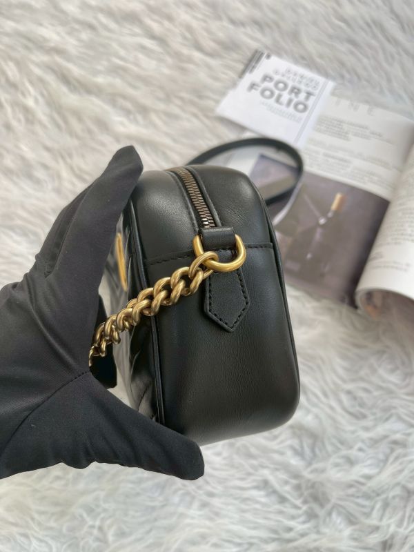 【分期0利率】GUCCI Marmont 相機包黑金【9成新】 